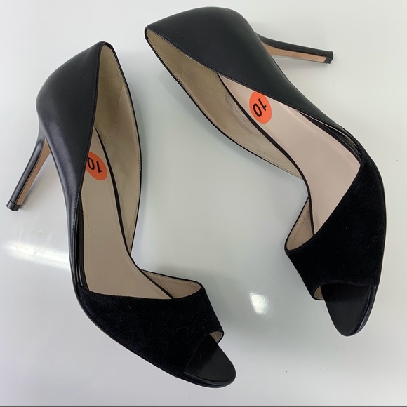 Cole Haan Black Antonia Open Toe Pumps  - Size10B - Picture 1 of 10
